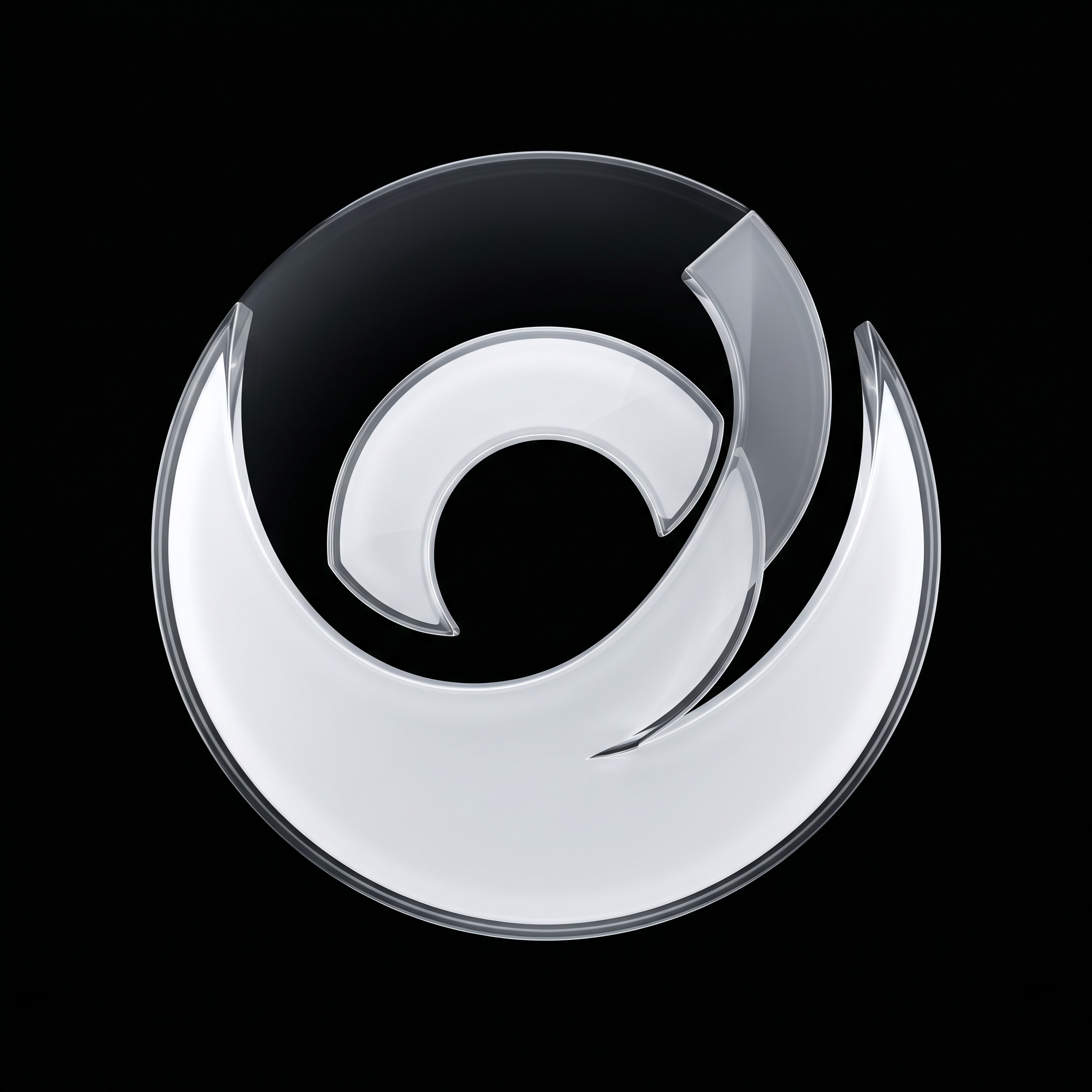 AI Design for Create a world-class minimalist Habit Tracker logo symbol.
Design ONLY the symbol.
No text.
No letters.
No app icon container.
No square background.
No checklist.
No calendar.
No habit illustrations.
No gradients.
No colorful elements.
Style:
Apple-level minimalism.
Luxury technology brand.
Timeless and iconic.
Clean geometric precision.
Extremely simple yet instantly recognizable.
Concept:
An abstract symbol representing consistency, daily progress, momentum, discipline, and growth.
Color:
Pure white glass symbol on a deep matte black background.
Material:
Black glass aesthetic.
Smoked crystal glass.
Subtle transparency.
Premium polished edges.
Soft internal reflections.
Luxury optical depth.
Lighting:
Very subtle glow.
Soft edge illumination.
Minimal reflections.
No neon effects.
No flashy lighting.
Background:
Pure black (#000000).
Elegant premium darkness.
High contrast.
Design language:
Apple.
Nothing.
Linear.
Arc Browser.
Tesla UI.
Mood:
Quiet luxury.
Professional.
Sophisticated.
Premium software company.
Feels expensive without trying.
Composition:
Single centered symbol.
Perfect symmetry.
Balanced negative space.
Strong silhouette.
Beautiful at both 24px and 1024px.
Render:
Ultra-clean.
Ultra-sharp.
Minimal.
High-end product design presentation.
The final logo should feel like a native Apple app icon symbol designed by Apple's Human Interface team, using black glass materials and subtle white highlights on a pure black background.