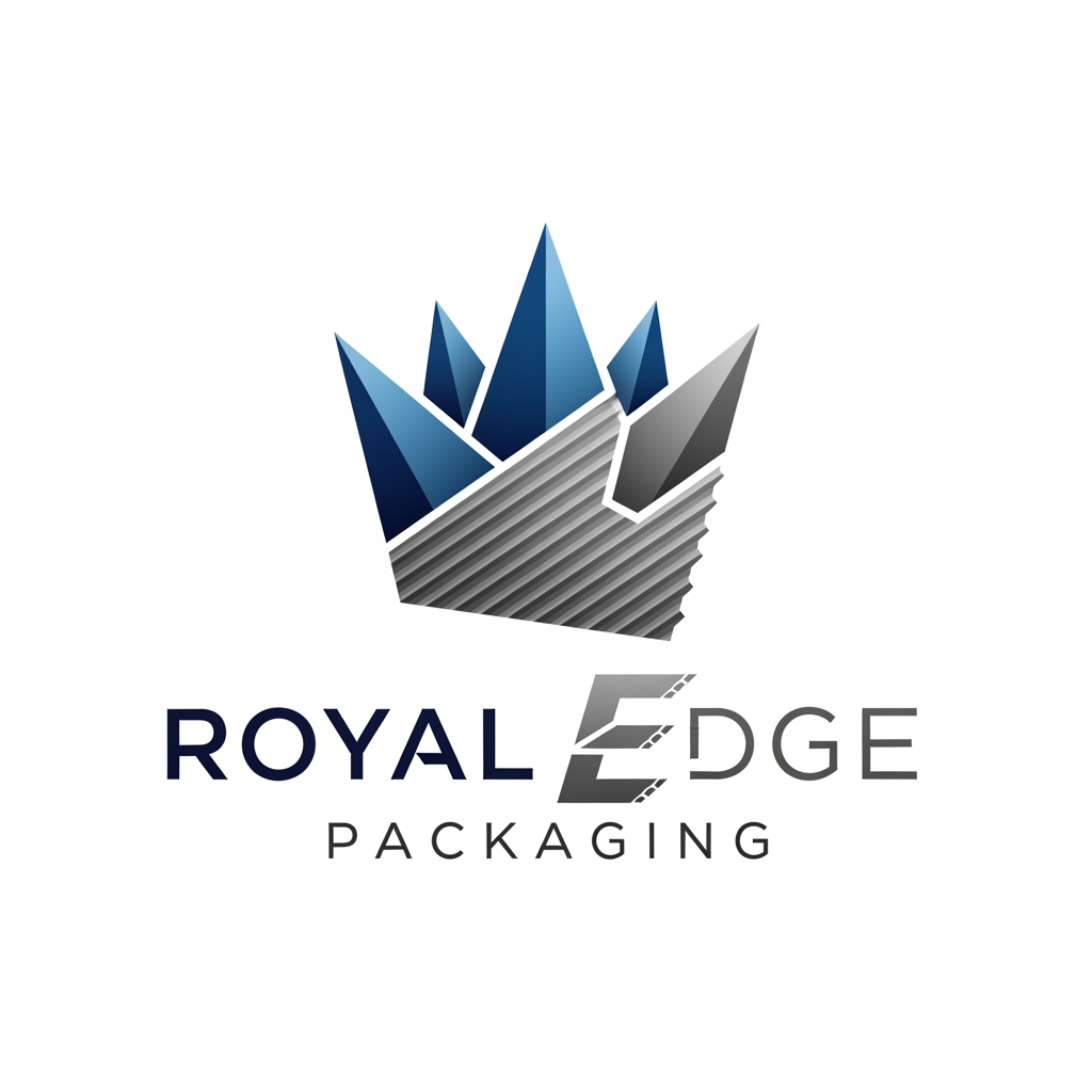 AI Design for I want you to make a logo for the brand "Royal Edge Packaging" it is a corrugated box manufacturing company. Give me different varieties of logos.