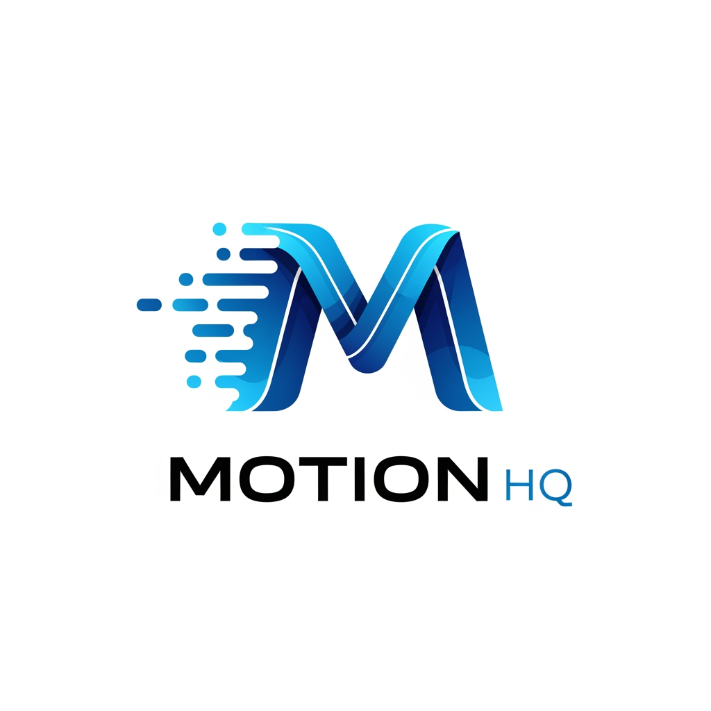 AI Design for Create a modern, premium logo for Motion HQ. The design should symbolize movement, speed, creativity, innovation, and digital excellence. Incorporate sleek motion-inspired elements such as dynamic lines, flowing shapes, arrows, or abstract velocity effects. Use a clean, minimalist style with bold typography. The text “Motion HQ” should be the focal point, featuring a futuristic yet professional font. Color palette: electric blue, black, white, and subtle gradients for a high-tech feel. The logo should be versatile, scalable, and suitable for branding, social media, websites, video production, animation studios, and creative agencies. Flat vector design, sharp edges, modern aesthetics, premium quality, transparent background.
Alternative Short Prompt:
Modern minimalist logo for Motion HQ, featuring a stylized “M” formed with dynamic motion trails and speed lines, futuristic typography, electric blue and black color scheme, premium branding, clean vector design, creative agency identity, high-end professional logo, transparent background.