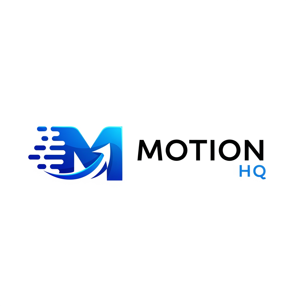 AI Design for Create a modern, premium logo for Motion HQ. The design should symbolize movement, speed, creativity, innovation, and digital excellence. Incorporate sleek motion-inspired elements such as dynamic lines, flowing shapes, arrows, or abstract velocity effects. Use a clean, minimalist style with bold typography. The text “Motion HQ” should be the focal point, featuring a futuristic yet professional font. Color palette: electric blue, black, white, and subtle gradients for a high-tech feel. The logo should be versatile, scalable, and suitable for branding, social media, websites, video production, animation studios, and creative agencies. Flat vector design, sharp edges, modern aesthetics, premium quality, transparent background.
Alternative Short Prompt:
Modern minimalist logo for Motion HQ, featuring a stylized “M” formed with dynamic motion trails and speed lines, futuristic typography, electric blue and black color scheme, premium branding, clean vector design, creative agency identity, high-end professional logo, transparent background.