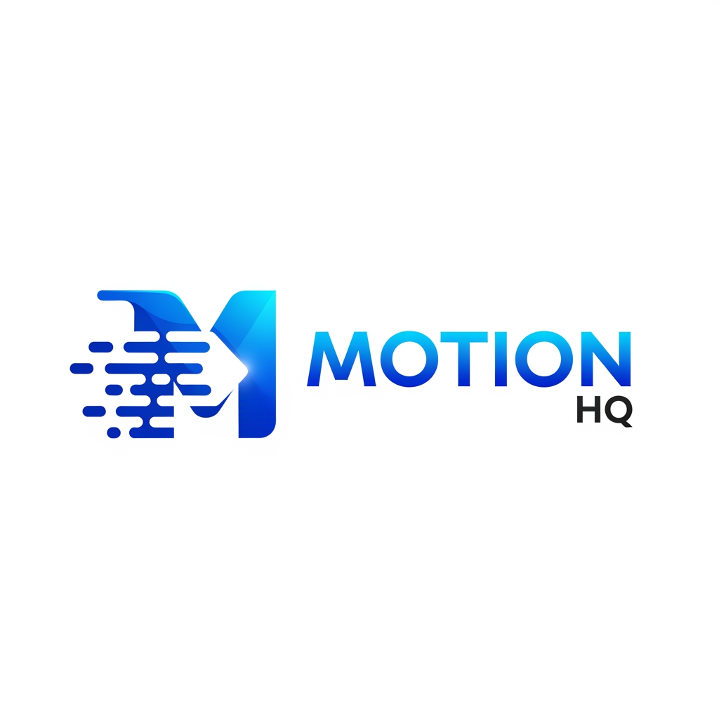 AI Design for Create a modern, premium logo for Motion HQ. The design should symbolize movement, speed, creativity, innovation, and digital excellence. Incorporate sleek motion-inspired elements such as dynamic lines, flowing shapes, arrows, or abstract velocity effects. Use a clean, minimalist style with bold typography. The text “Motion HQ” should be the focal point, featuring a futuristic yet professional font. Color palette: electric blue, black, white, and subtle gradients for a high-tech feel. The logo should be versatile, scalable, and suitable for branding, social media, websites, video production, animation studios, and creative agencies. Flat vector design, sharp edges, modern aesthetics, premium quality, transparent background.
Alternative Short Prompt:
Modern minimalist logo for Motion HQ, featuring a stylized “M” formed with dynamic motion trails and speed lines, futuristic typography, electric blue and black color scheme, premium branding, clean vector design, creative agency identity, high-end professional logo, transparent background.