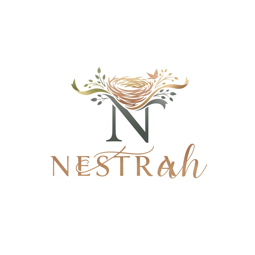 AI Design for logo for name Nestrah its an event decor company