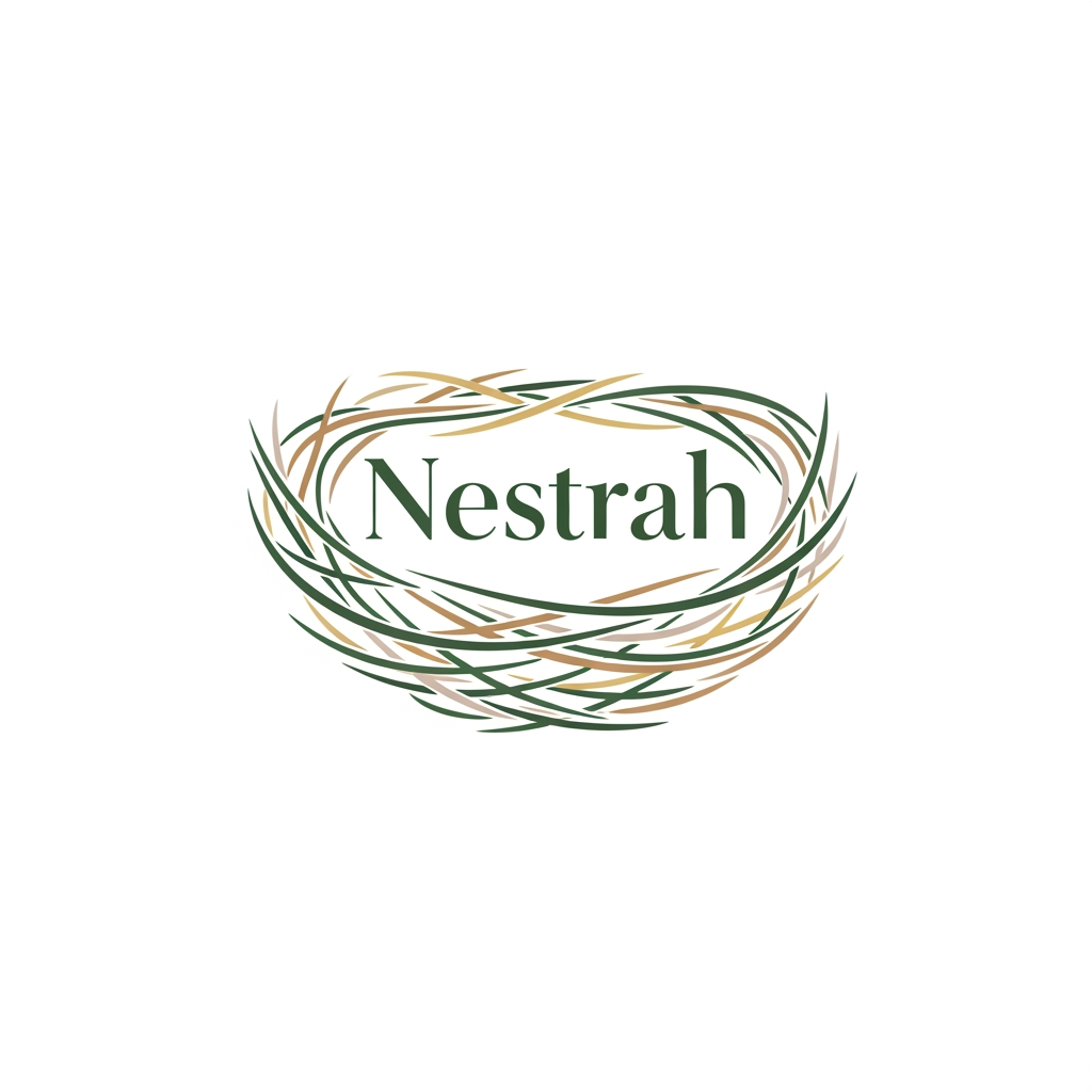 AI Design for logo for name Nestrah its an event decor company