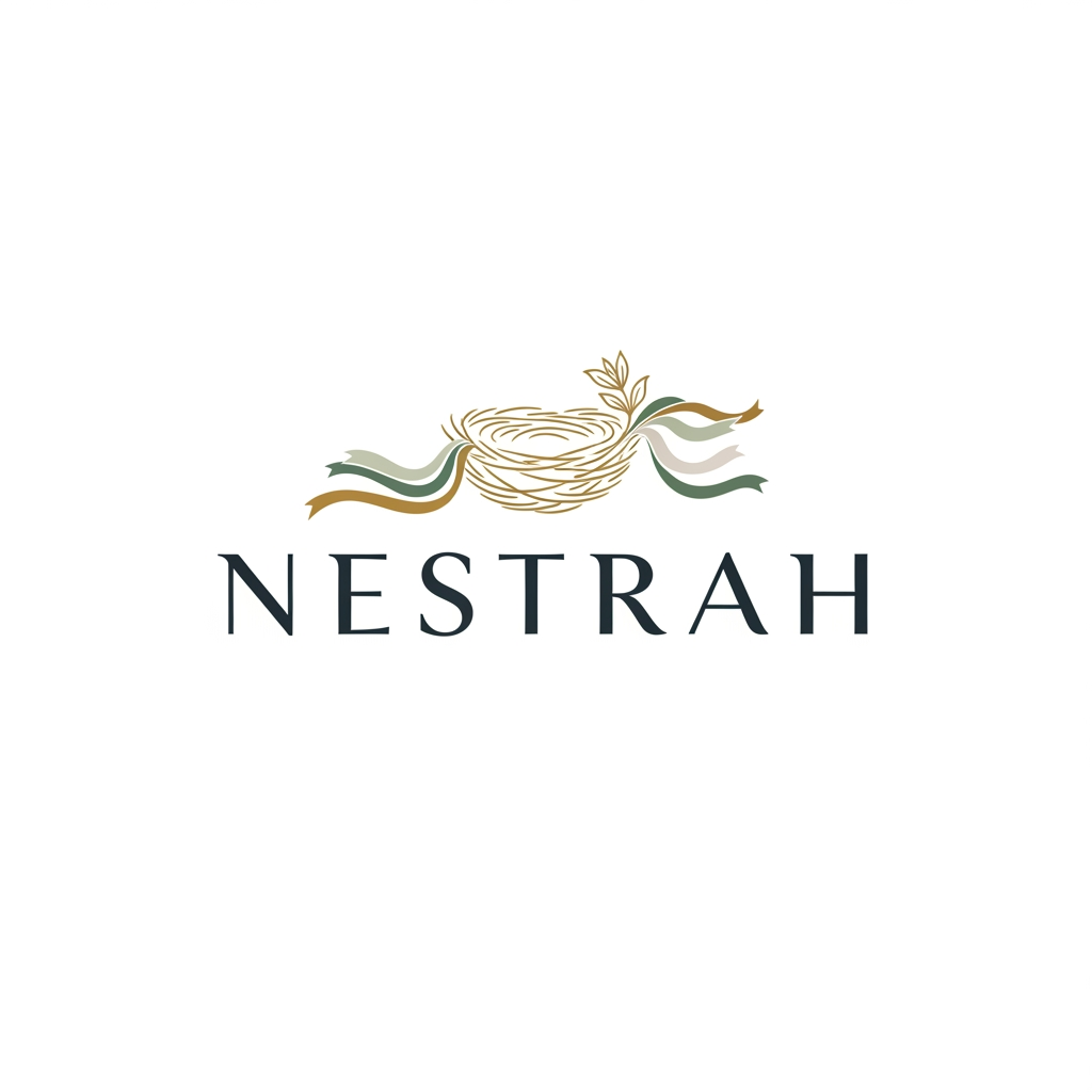 AI Design for logo for name Nestrah its an event decor company