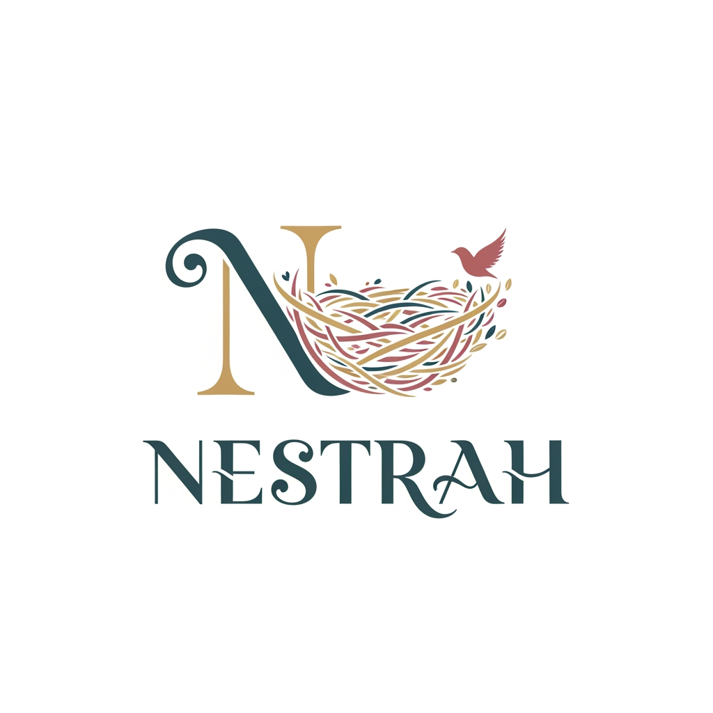 AI Design for logo for name Nestrah its an event decor company