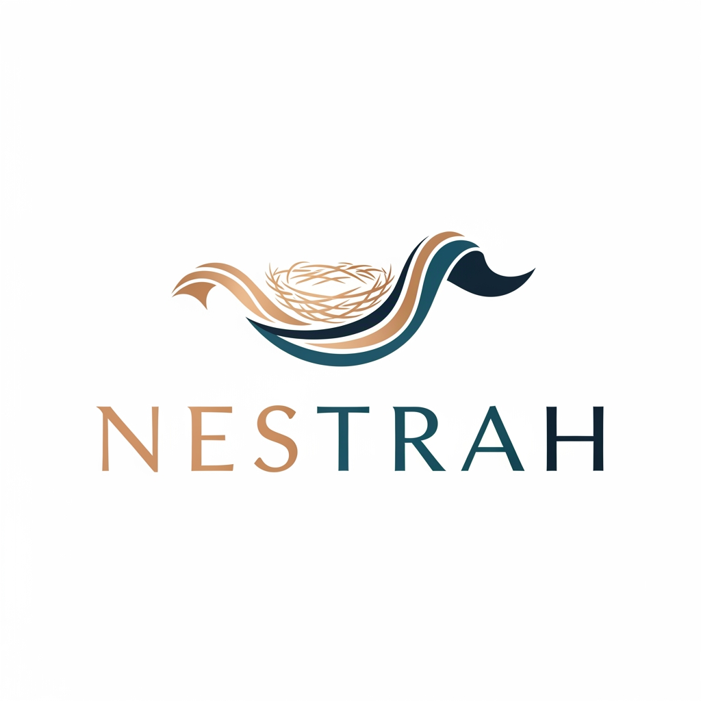 AI Design for logo for name Nestrah its an event decor company