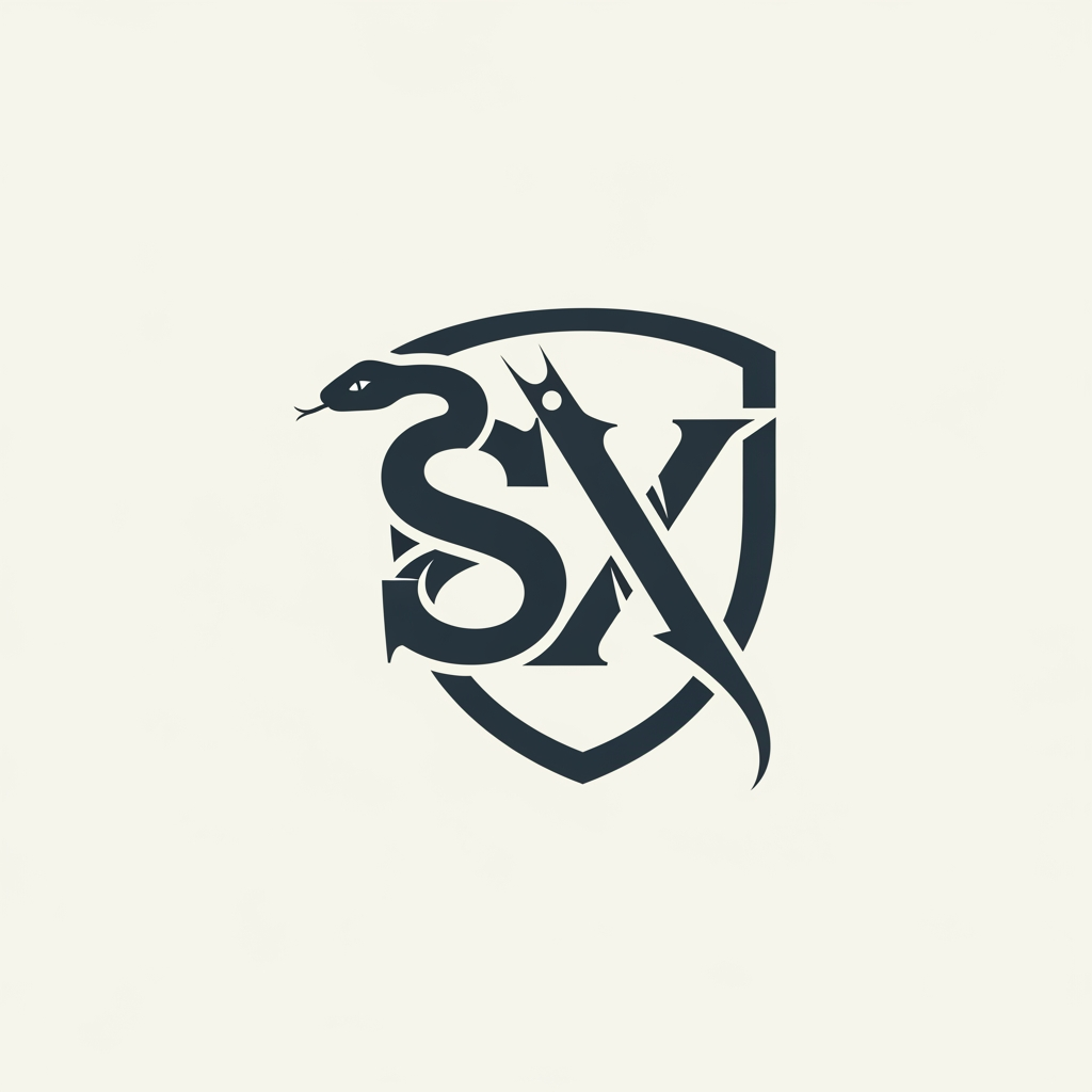 AI Design for generate me a logo with letter sx for a tatoo shop unique and simple which gives a great meaning behind it