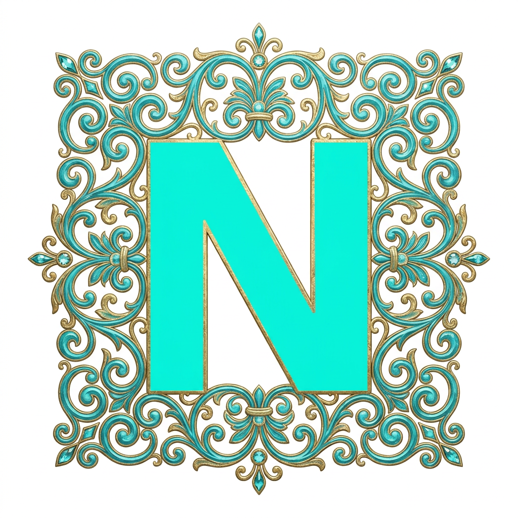 AI Design for ponle algo mas al rededor de la N que sea completa pero al rededor algunos retoques