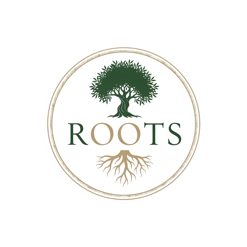 AI Design for can you create a logo for the brand ROOTS es para una marca de deporte basada en valores mediterraneos y elegantes.
Minimalista