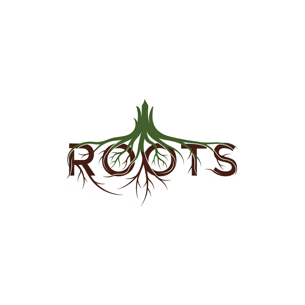 AI Design for can you create a logo for the brand ROOTS