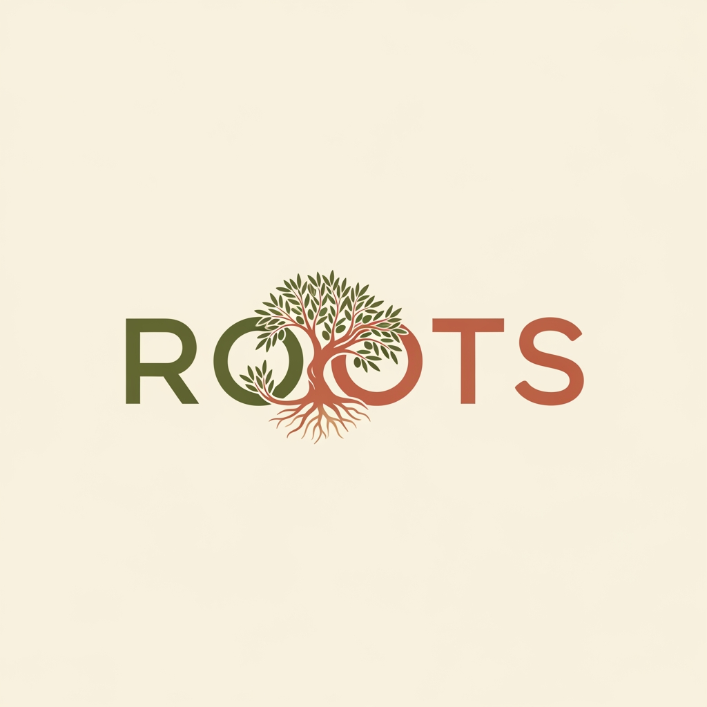 AI Design for can you create a logo for the brand ROOTS es para una marca de deporte basada en valores mediterraneos y elegantes.
Minimalista