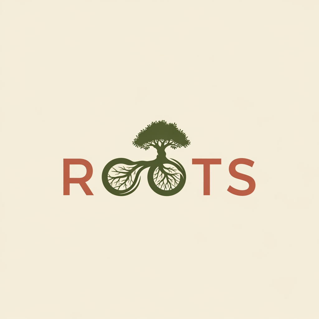 AI Design for can you create a logo for the brand ROOTS es para una marca de deporte basada en valores mediterraneos y elegantes.
Minimalista