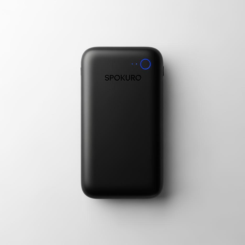 AI Design for spokuro brand name 
minimalist