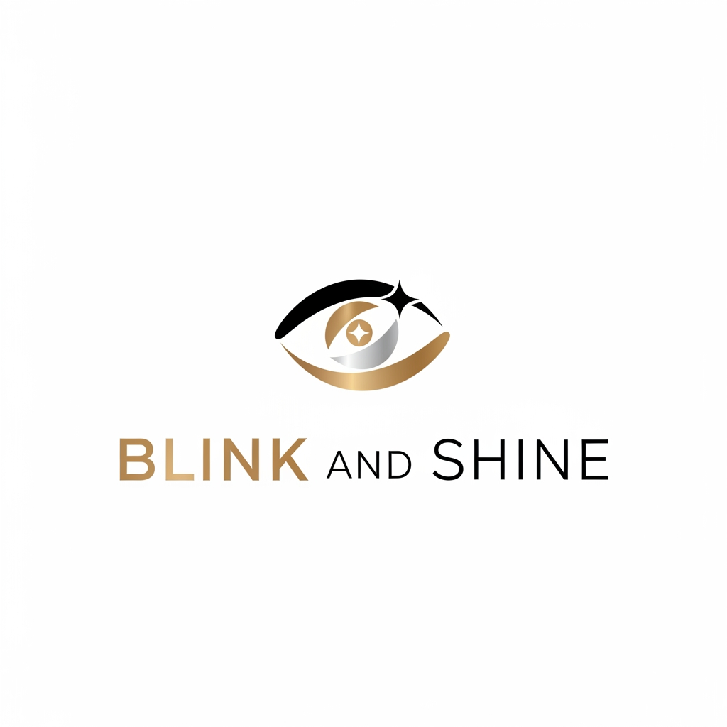 AI Design for I  WANT A PERFECT AESTHETIC LOGO FOR MY FASHION BRANK BLINK AND SHINE