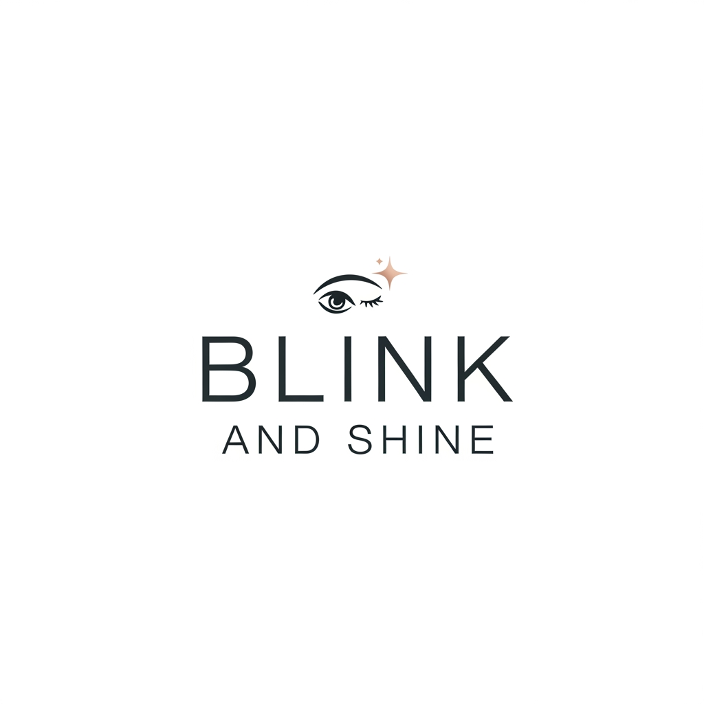 AI Design for I  WANT A PERFECT AESTHETIC LOGO FOR MY FASHION BRANK BLINK AND SHINE