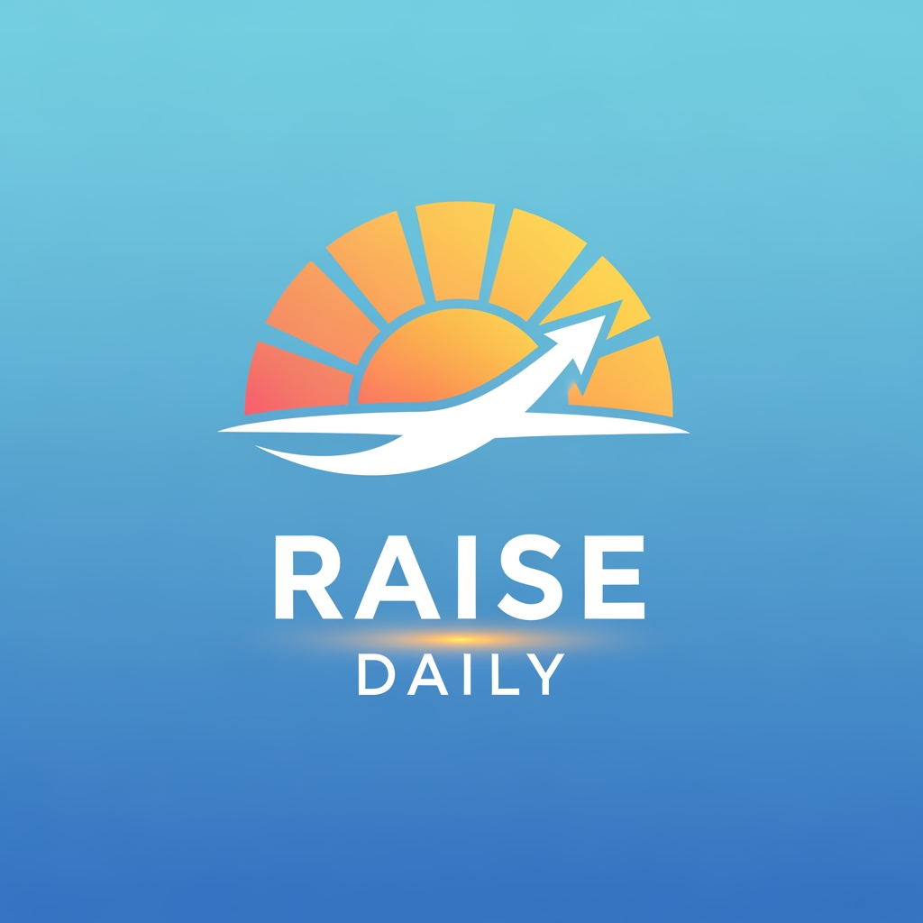 AI Design for logo for motivation and inspirations account for insta account logo name is raise daily