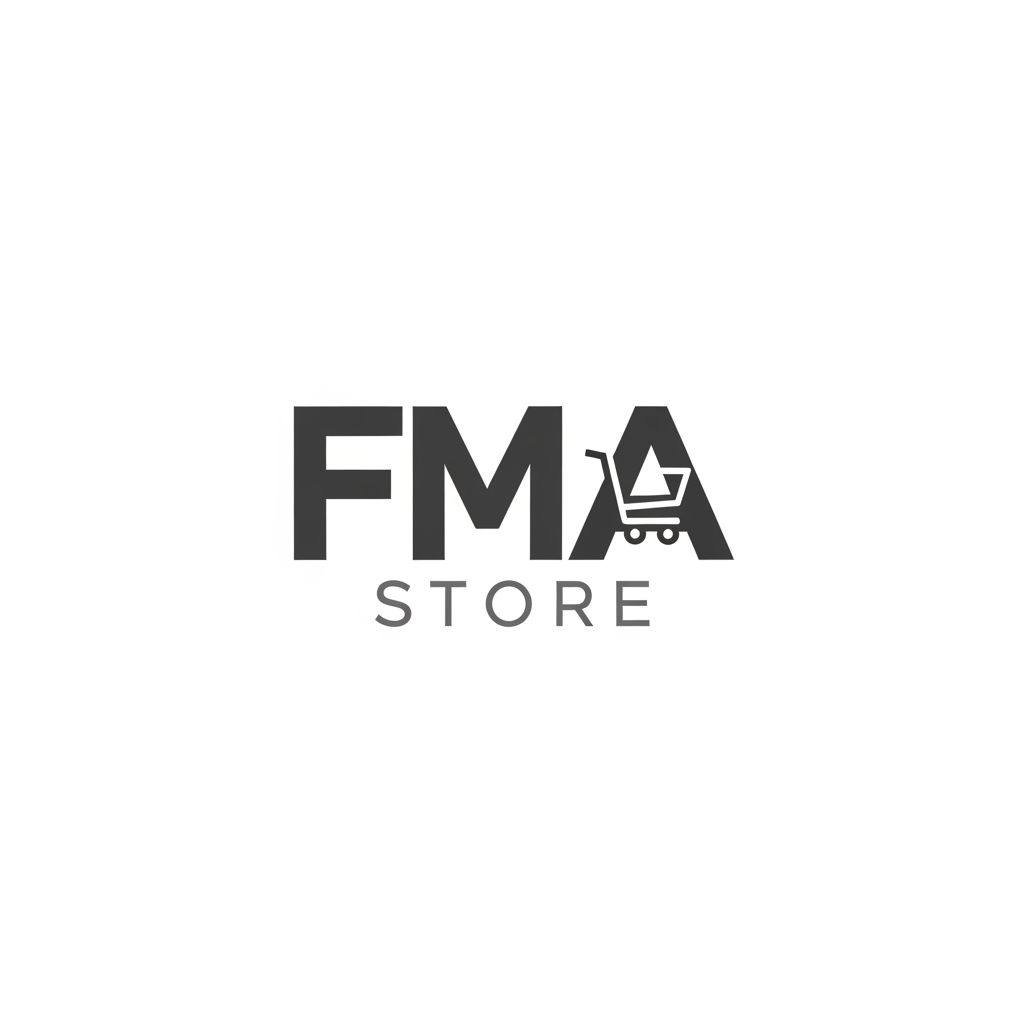 AI Design for make a design with letter FMASTORE logo for e commerce website