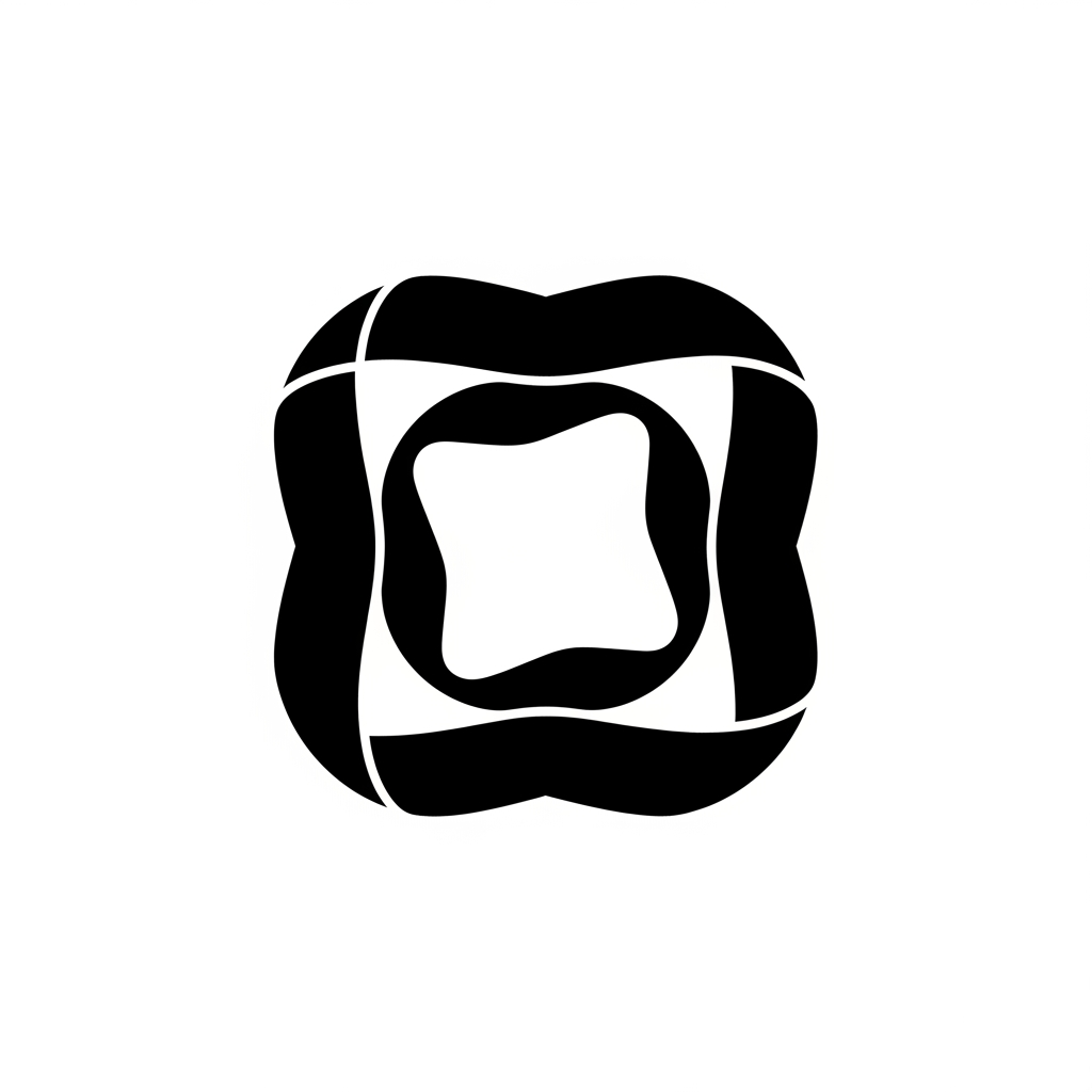 AI Design for Design a premium logo for SpotCircle, a mobile app that helps people discover local communities, hobbies, and meaningful connections.
Create a modern minimal symbol based on the idea of a "connection knot" — not a rope knot, but a clean geometric form where separate paths naturally intertwine to create one unified shape.
The logo should express:
• Belonging
• Connection
• Shared interests
• Community formation
• Finding your people
The symbol should feel like different individuals coming together and creating one shared place. Use 2–3 continuous ribbon-like forms that subtly interconnect and create a meaningful central negative space.
The negative space should be the hero of the mark, representing the community space where people belong.
The design must feel emotionally warm, friendly, modern, and intelligent. It should be highly recognizable at app icon size and memorable after a quick glance.
Visual style:
* 2026 startup branding
* Minimal geometric construction
* Smooth curves
* Bold silhouette
* Strong negative space
* Premium and ownable
Avoid:
* Rope illustrations
* Celtic knots
* Infinity symbols
* Saturn rings
* Orbit logos
* Camera shutters
* Location pins
* People icons
* Chat bubbles
* Puzzle pieces
* Monograms
* Generic tech symbols
The logo should make users feel:
"I found my people."
Flat black vector logo on white background. One iconic symbol only. No gradients, no shadows, no 3D effects.
