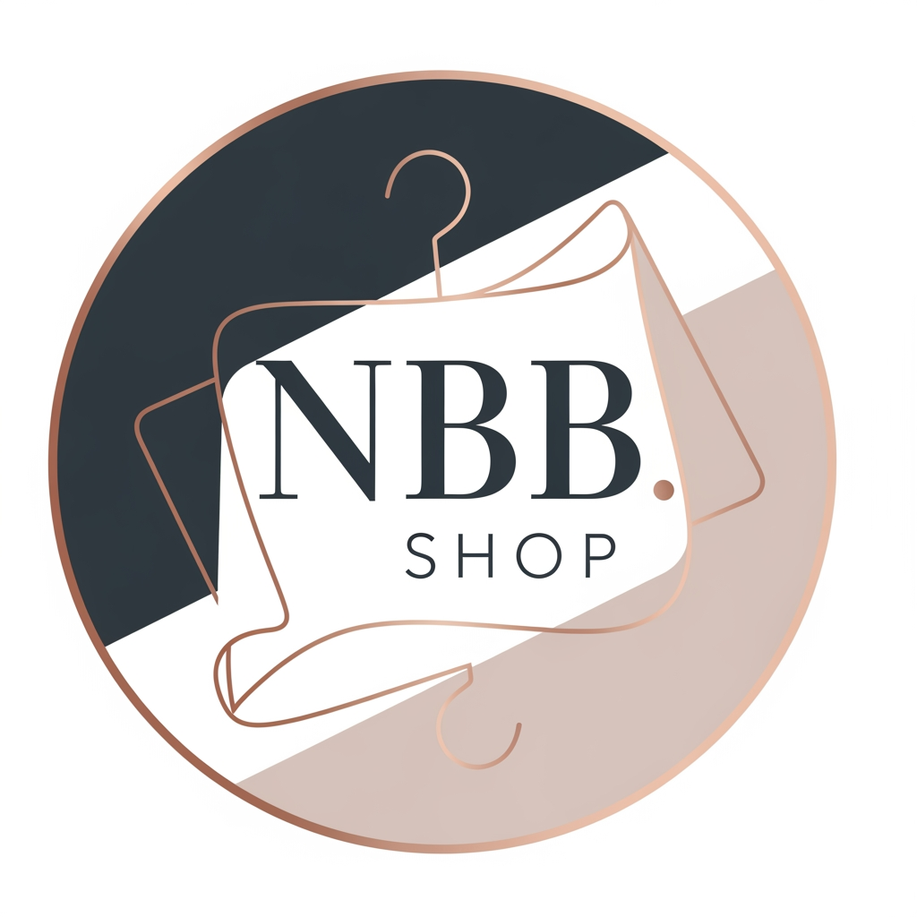 AI Design for a logo for my profile of instagram that is about selling cloths and its name is NBB.Shop