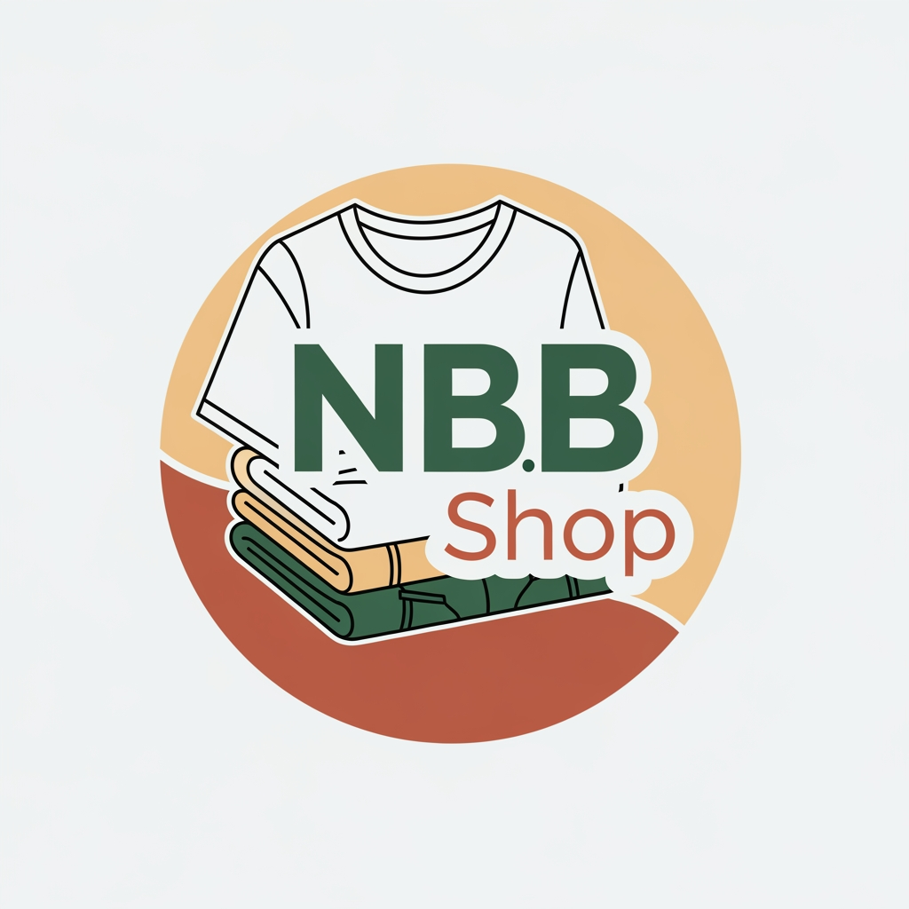 AI Design for a logo for my profile of instagram that is about selling cloths and its name is NBB.Shop