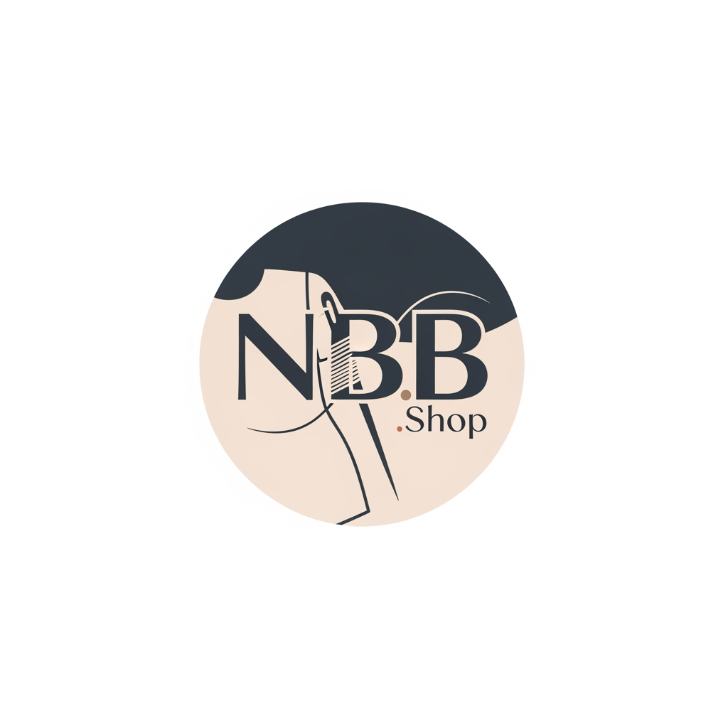 AI Design for a logo for my profile of instagram that is about selling cloths and its name is NBB.Shop