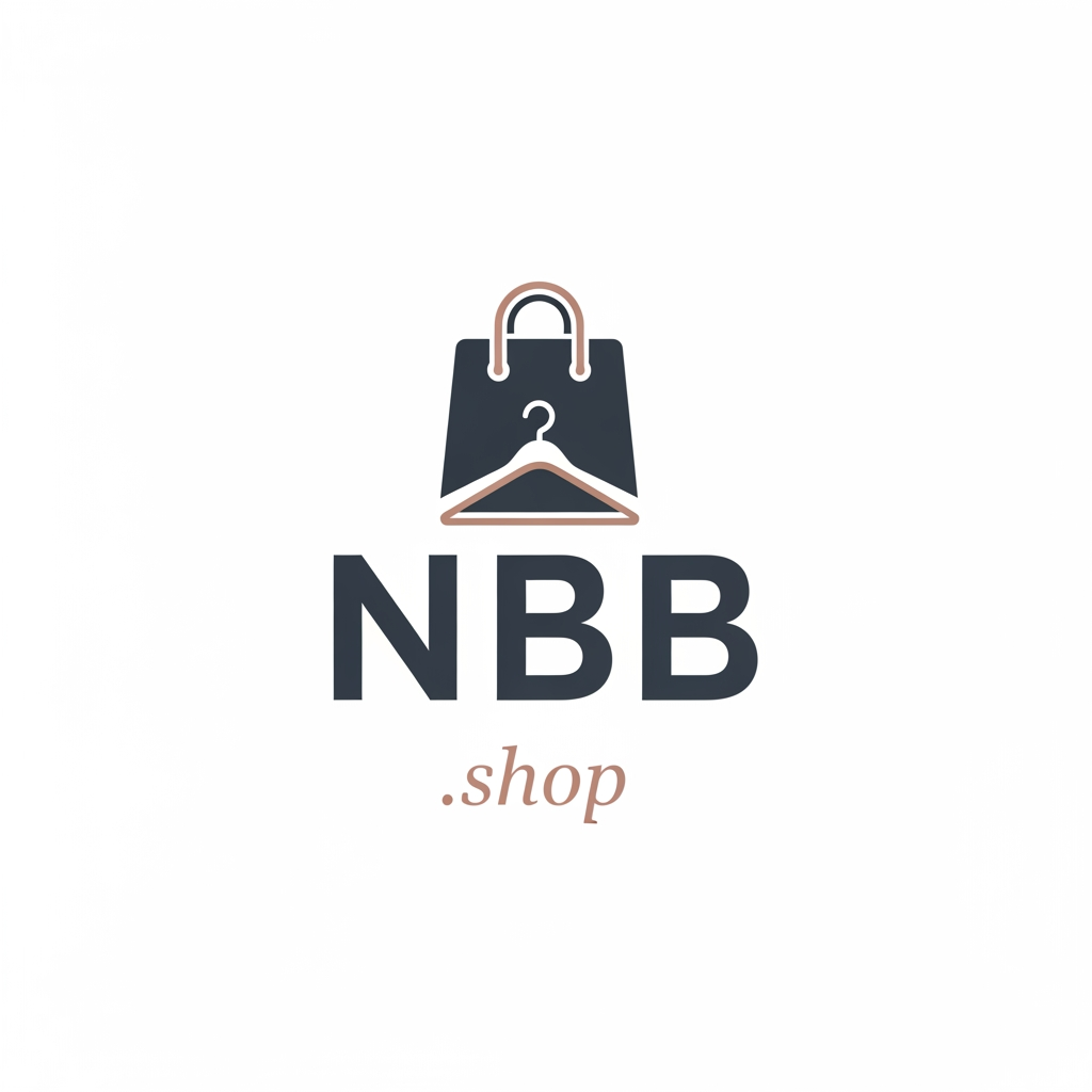 AI Design for a logo for my profile of instagram that is about selling cloths and its name is NBB.shop