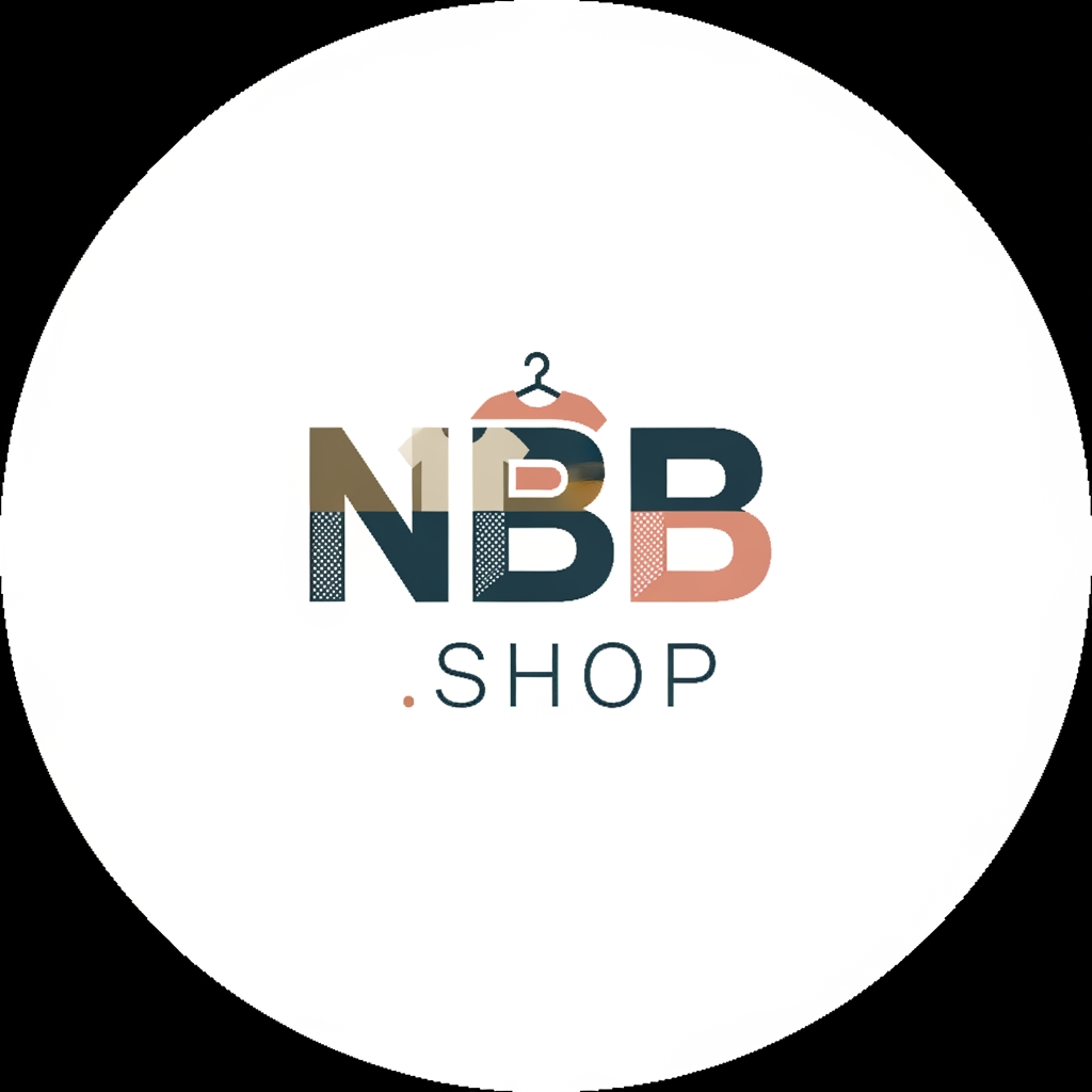 AI Design for a logo for my profile of instagram that is about selling cloths and its name is NBB.Shop