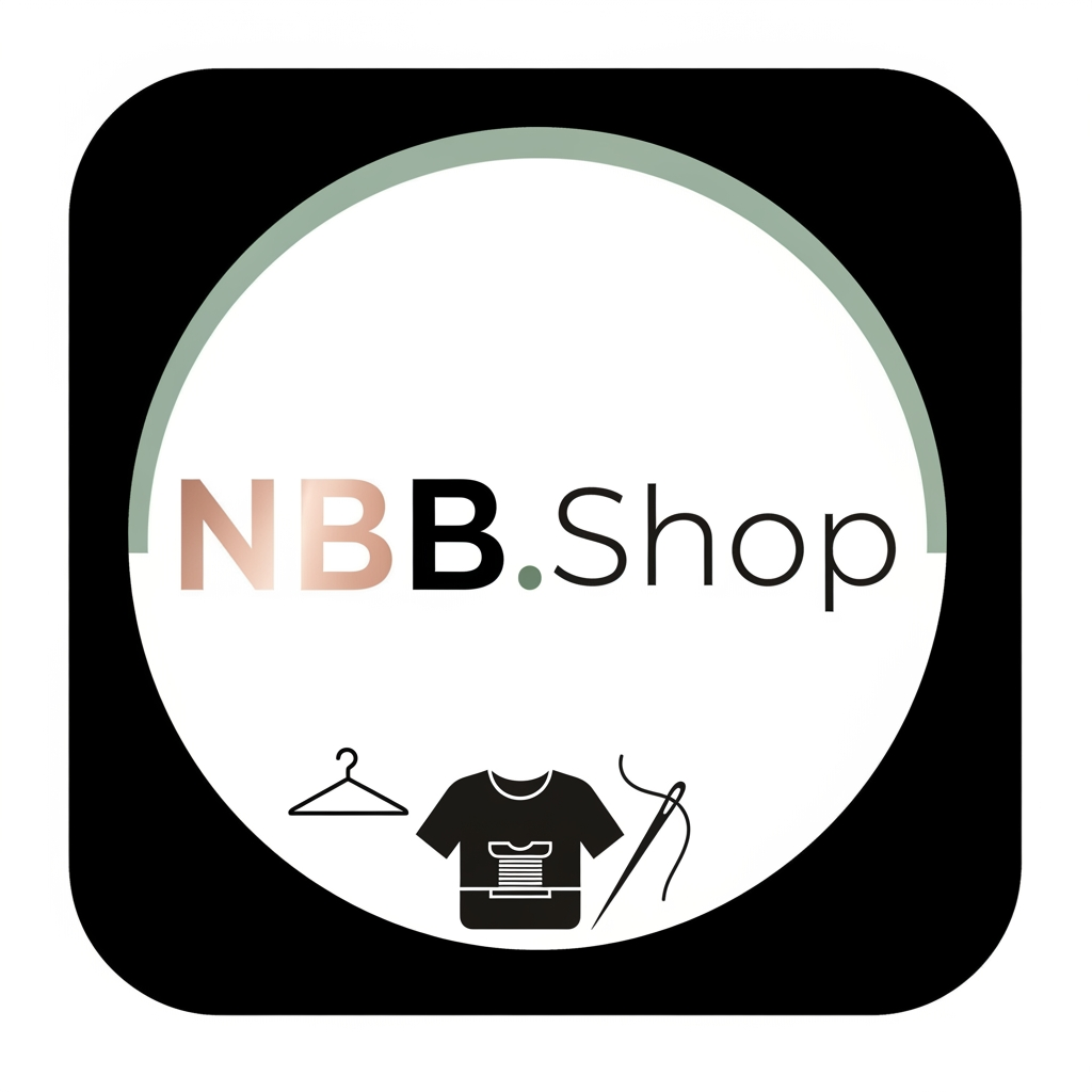 AI Design for a logo for my profile of instagram that is about selling cloths and its name is NBB.Shop