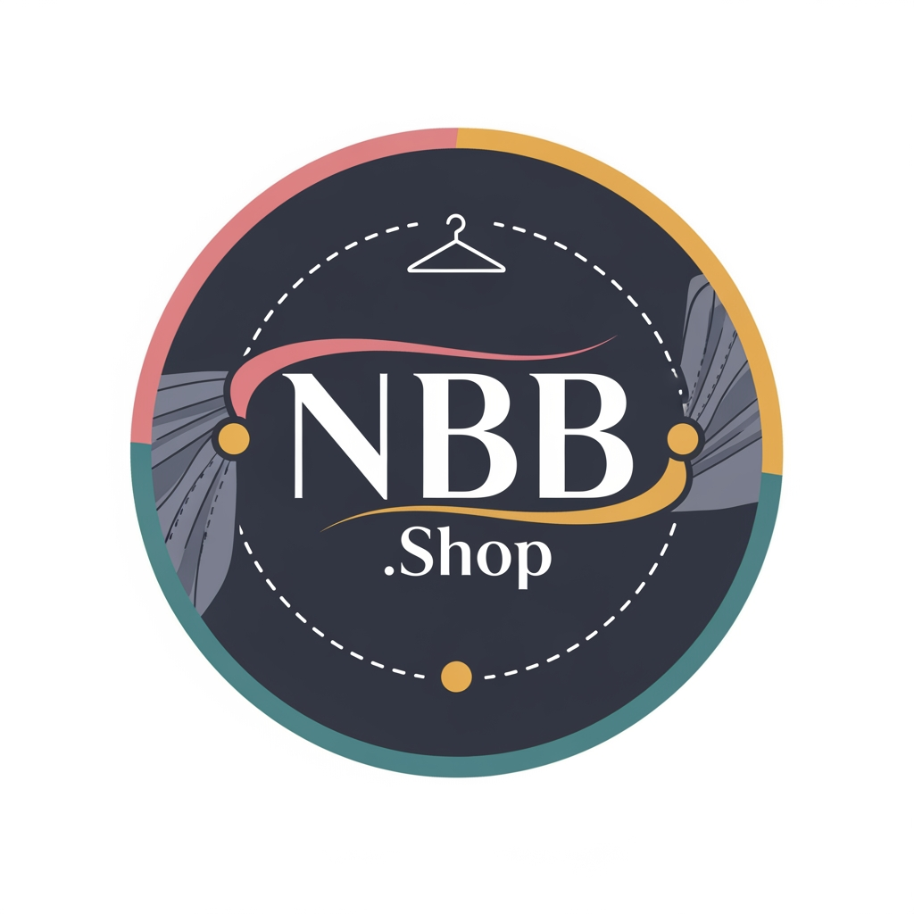 AI Design for a logo for my profile of instagram that is about selling cloths and its name is NBB.Shop