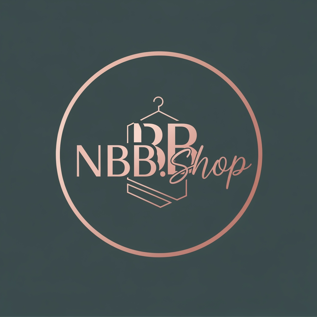 AI Design for a logo for my profile of instagram that is about selling cloths and its name is NBB.Shop