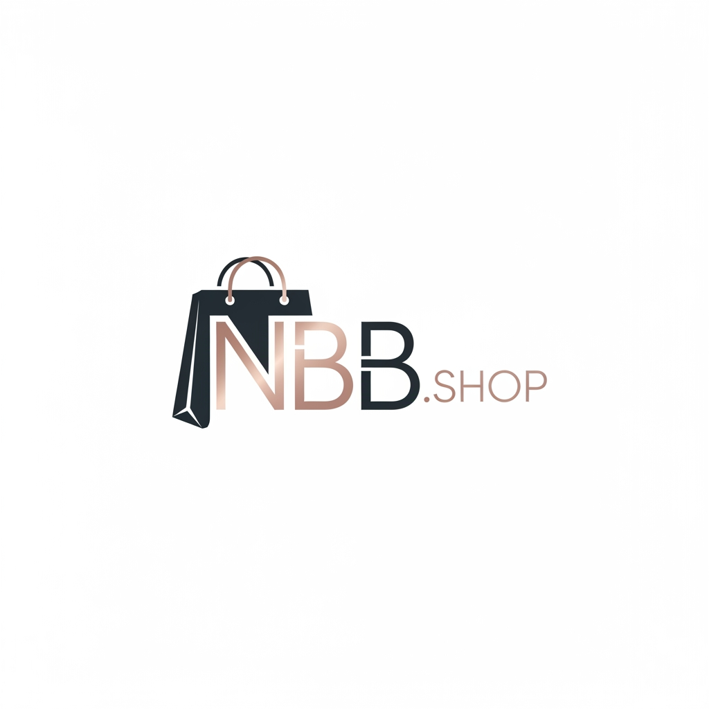 AI Design for a logo for my profile of instagram that is about selling cloths and its name is NBB.Shop