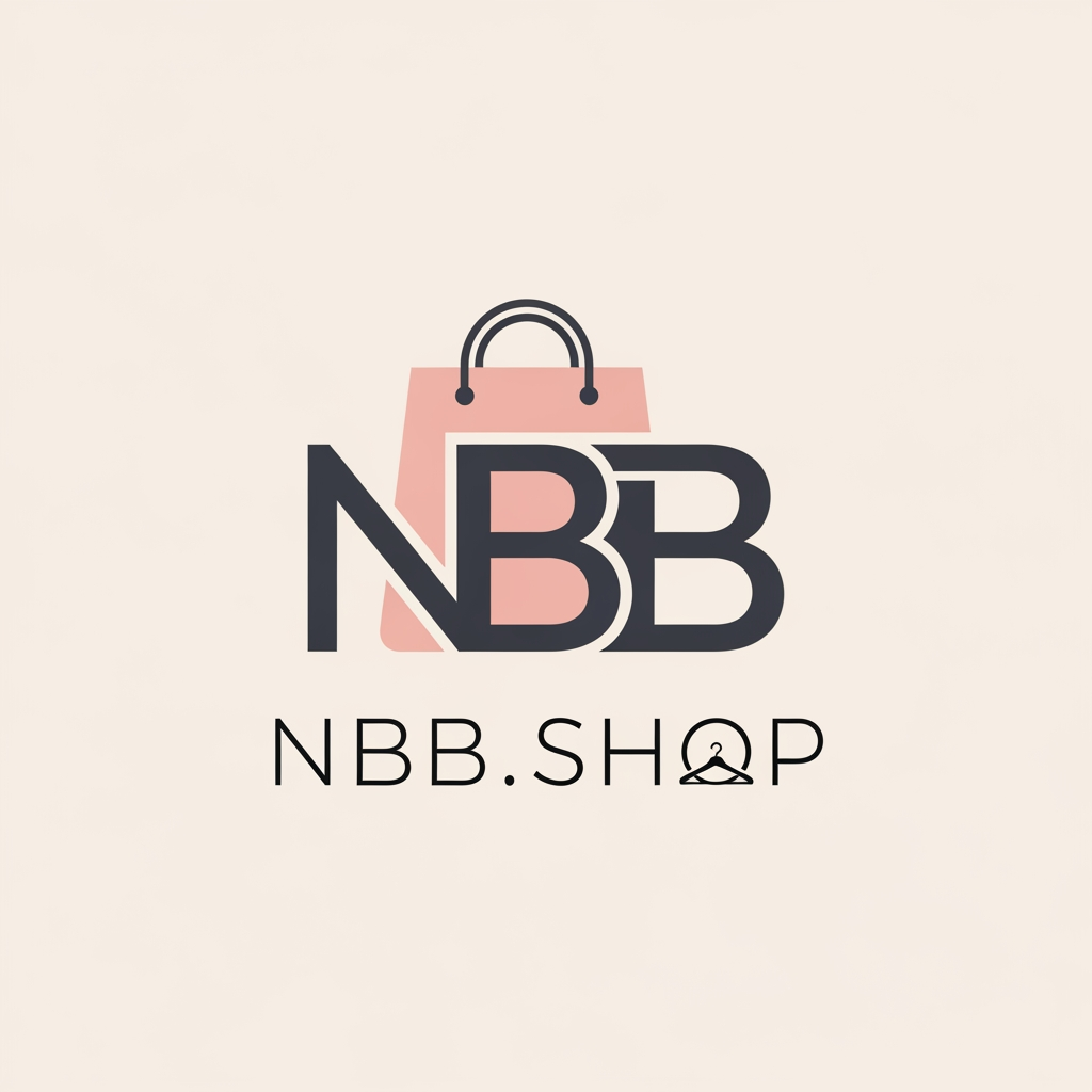 AI Design for a logo for my profile of instagram that is about selling cloths and its name is NBB.Shop