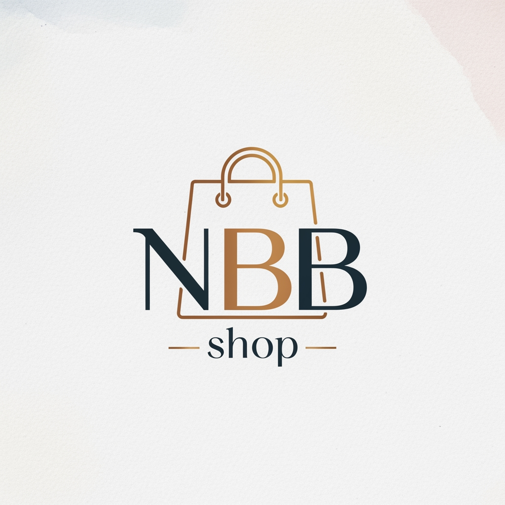 AI Design for a logo for my profile of instagram that is about selling cloths and its name is NBB.shop