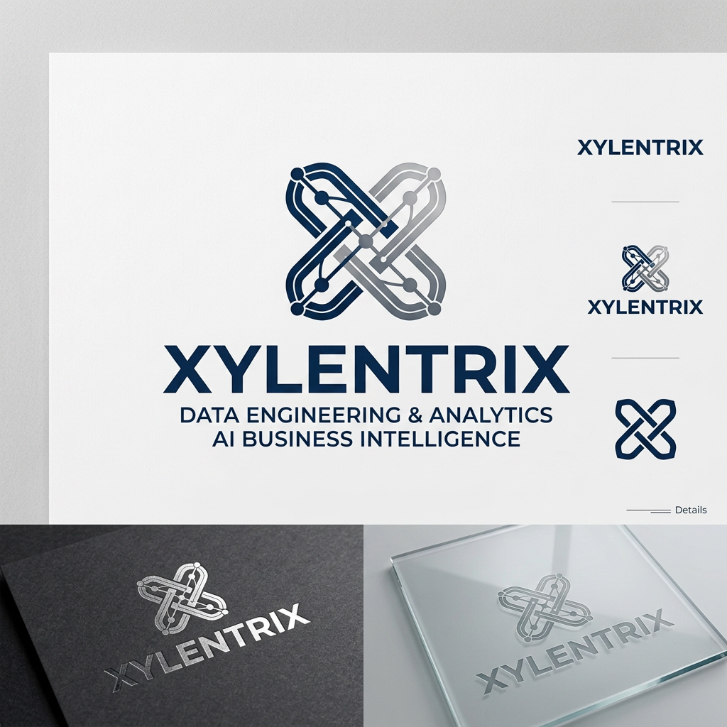 AI Design for Design a premium corporate style name for XYLENTRIX, a Data Engineering,