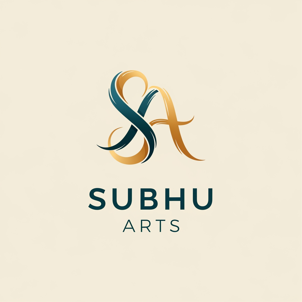 AI Design for generate a logo for subhu arts