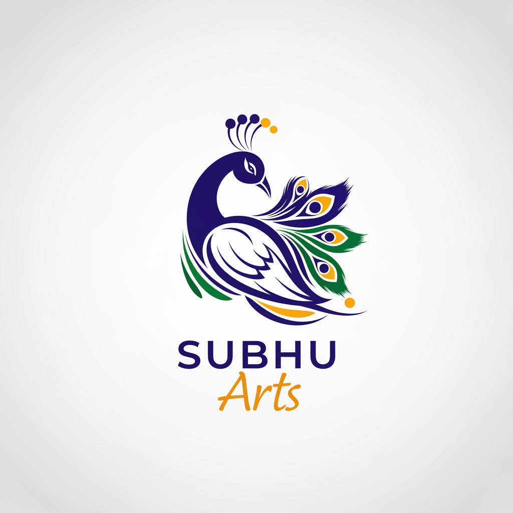 AI Design for generate a logo for subhu arts
