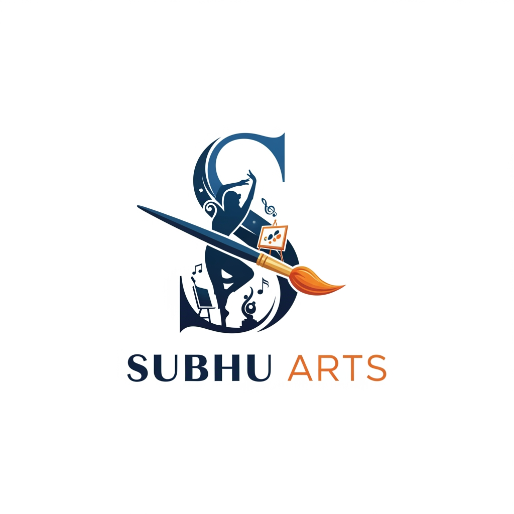 AI Design for generate a logo for subhu arts