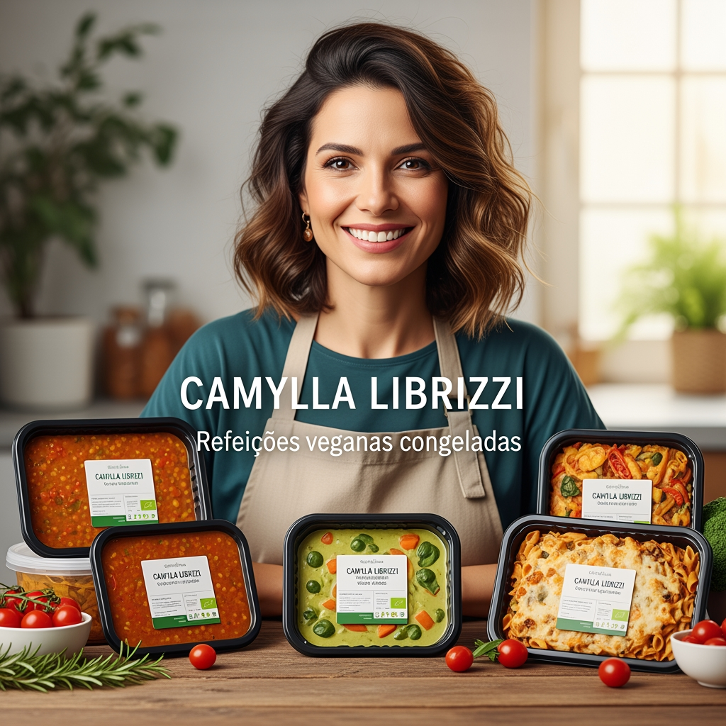 AI Design for Camylla Librizzi | Refeições veganas congeladas