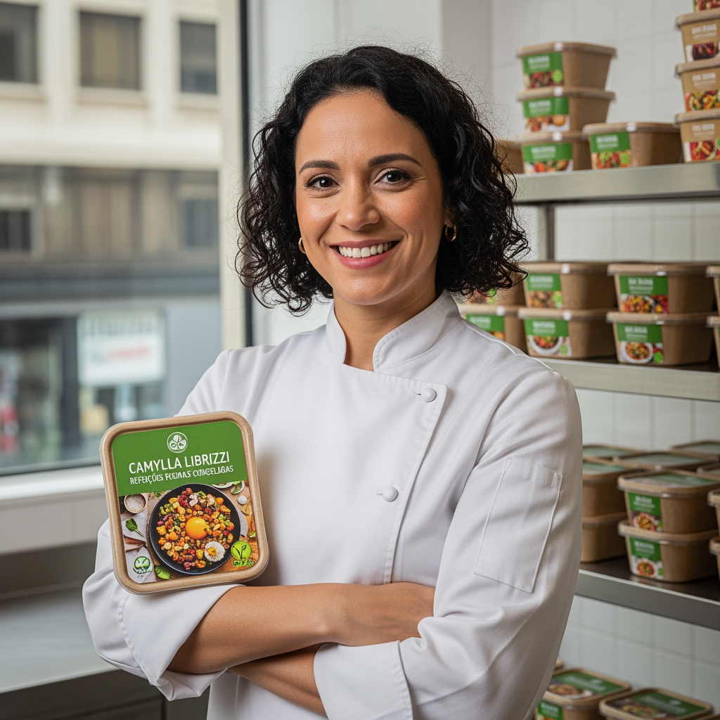 AI Design for Camylla Librizzi | Refeições veganas congeladas