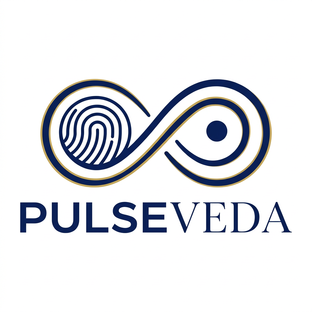 AI Design for Design a premium, luxury logo for "PulseVeda" — an Ayurvedic
pulse diagnosis brand.
UNIQUE ICON CONCEPT:
A single unbroken continuous line that forms both the shape of
an "infinity symbol (∞)" and hidden within it — one side
resembles a human fingerprint whorl, the other side forms
an abstract Bindu (the sacred Ayurvedic dot of origin/energy).
The line itself IS the pulse — its thickness varies like a
real pulse rhythm, thin to thick to thin — but NO traditional
ECG wave shape at all.
This is NOT a medical logo. This is a high-end wellness
technology brand logo.
DESIGN RULES:
- Strictly flat — absolutely zero gradients, shadows,
glow, 3D, texture, lighting
- Monoline or variable-width single continuous line icon
- Negative space used intelligently — the icon should
reveal meaning only on close inspection
- Transparent background, scalable vector
- No human body parts shown literally
- No lotus, no leaf, no ECG line, no heartbeat wave
COLORS:
- Deep Royal Blue: #0A1F5C
- Warm Gold: #C9A84C (line accent or thin stroke only)
- Clean white negative space
TYPOGRAPHY:
- "PulseVeda" as wordmark below icon
- "Pulse" — sharp, modern, geometric uppercase
- "Veda" — same size but with micro-thin serif strokes
on terminals only — luxury contrast
- Letter spacing: wide tracking on "VEDA" (+80 to +120)
FEELING:
Think Rolex meets Ayurveda. Not a hospital. Not a startup.
A premium ancient-modern brand.
OUTPUT:
- Flat logo mark only
- No mockups, no devices, no packaging shown
- Transparent or pure white background
- Client-ready vector-clean result
flat vector, monoline, luxury brand, negative space logo,
premium minimal, no shadow, no gradient, no mockup,
no ECG wave, no lotus, no body parts