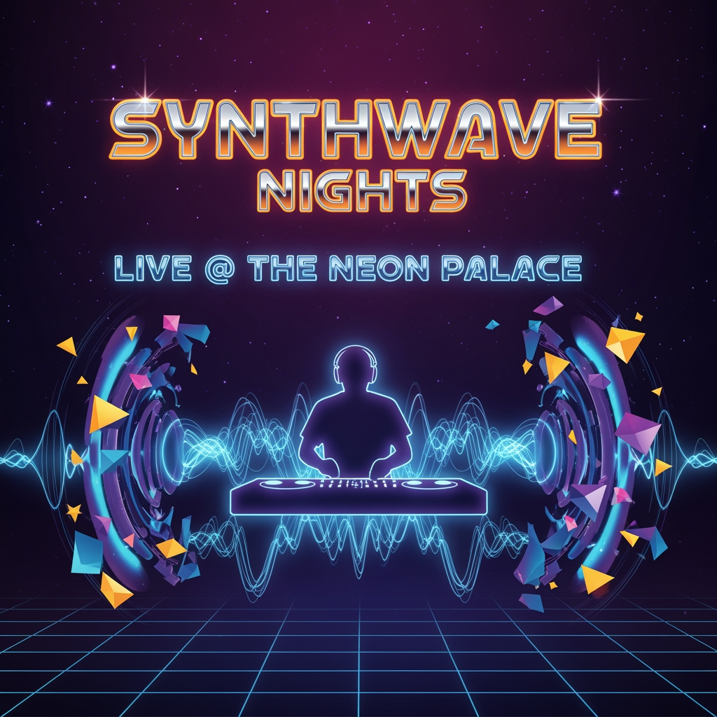 AI Design for create poster baseed on music
