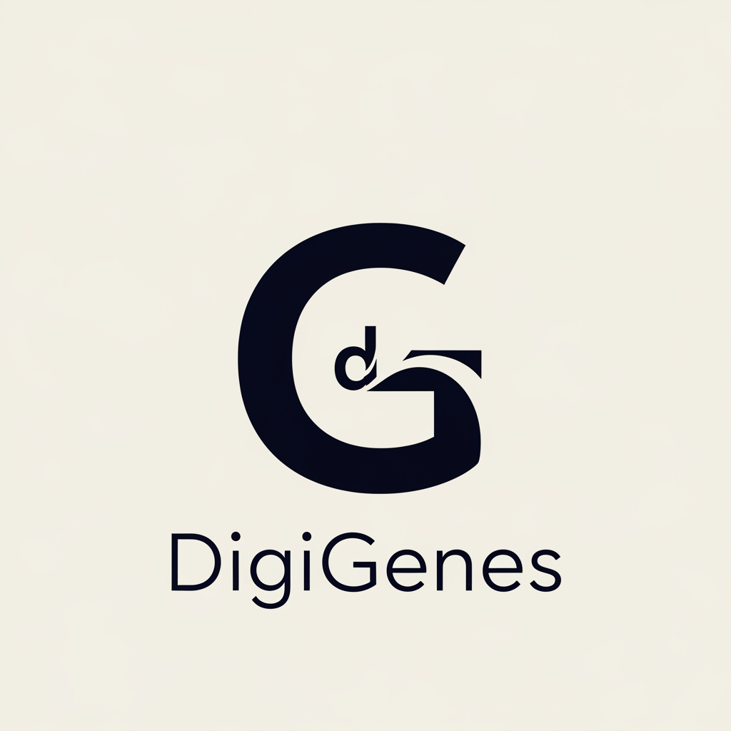AI Design for behave like a professional designer

i want a logo for digital markeitng company name - DigiGenes
i wnat minimal good conceptual logo deisgn

i want D and G creatively in the logo
the logo shoudl be minimal.. no exatra grpahical element needed.. onyl these two lette rin the logo

no words needed onyl - D and g

please EMBEDD g and b only

donty include the name - digigenes

only two letter d and g

can we embedd G in b only?


SMALL d and big G