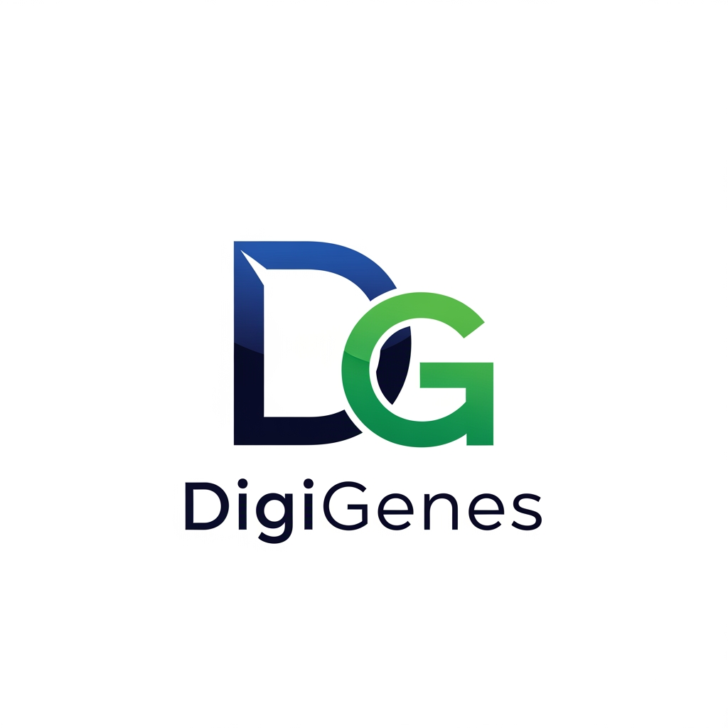 AI Design for behave like a professional designer

i want a logo for digital markeitng company name - DigiGenes
i wnat minimal good conceptual logo deisgn

i want D and G creatively in the logo
the logo shoudl be minimal.. no exatra grpahical element needed.. onyl these two lette rin the logo

no words needed onyl - D and g

please EMBEDD g and b only

donty include the name - digigenes

only two letter d and g