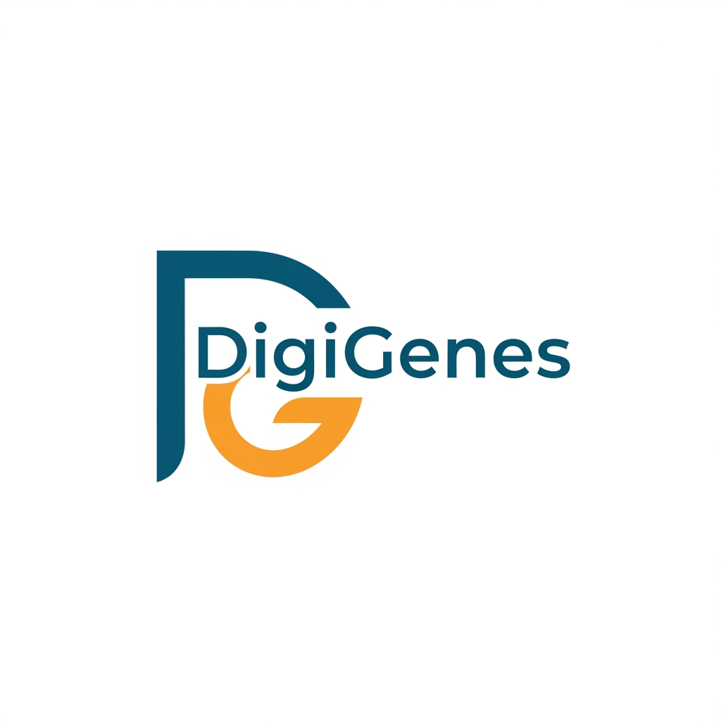 AI Design for behave like a professional designer

i want a logo for digital markeitng company name - DigiGenes
i wnat minimal good conceptual logo deisgn

i want D and G creatively in the logo
the logo shoudl be minimal.. no exatra grpahical element needed.. onyl these two lette rin the logo

no words needed onyl - D and g

please EMBEDD g and b only