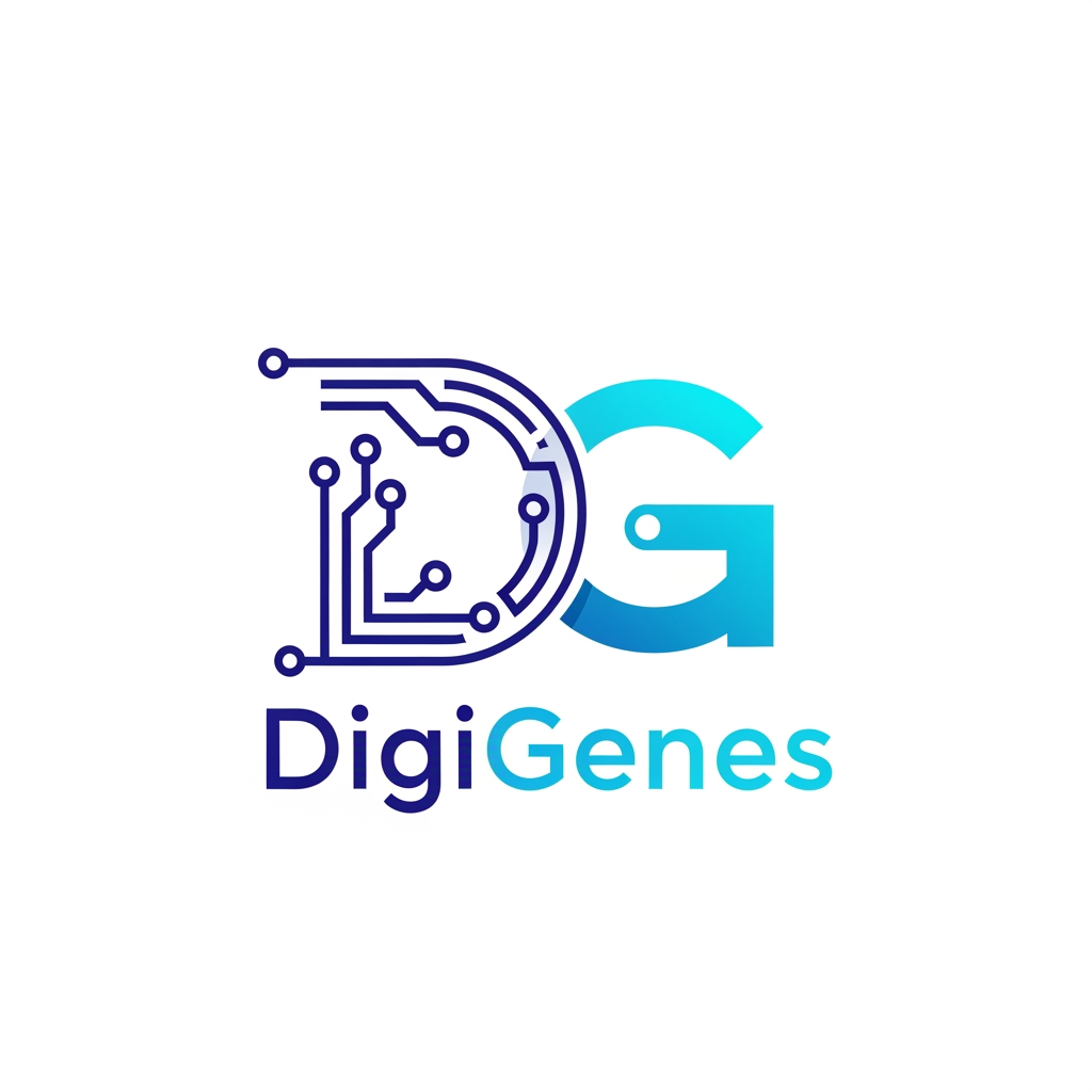 AI Design for behave like a professional designer

i want a logo for digital markeitng company name - DigiGenes
i wnat minimal good conceptual logo deisgn

i want D and G creatively in the logo
the logo shoudl be minimal.. no exatra grpahical element needed.. onyl these two lette rin the logo

no words needed onyl - D and g

please EMBEDD g and b only

donty include the name - digigenes

only two letter d and g