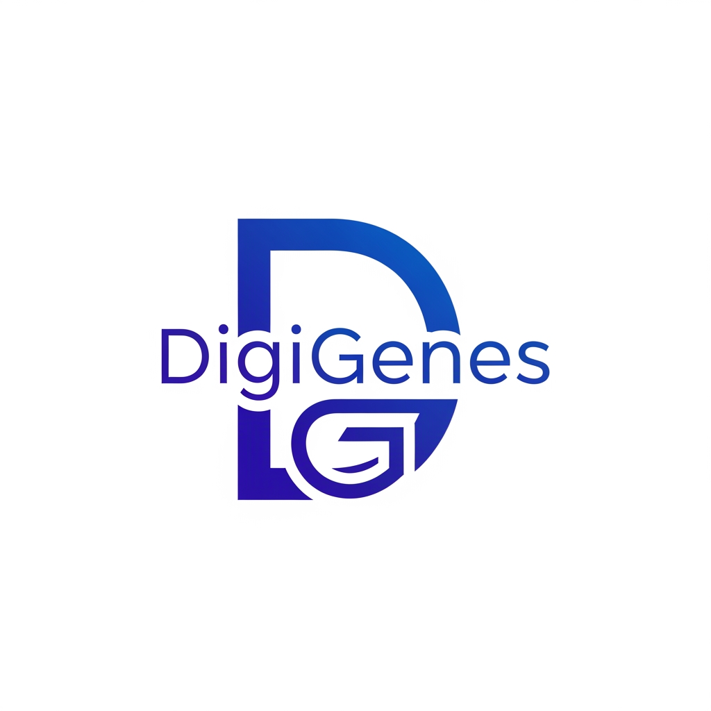 AI Design for behave like a professional designer

i want a logo for digital markeitng company name - DigiGenes
i wnat minimal good conceptual logo deisgn

i want D and G creatively in the logo
the logo shoudl be minimal.. no exatra grpahical element needed.. onyl these two lette rin the logo

no words needed onyl - D and g

please EMBEDD g and b only

donty include the name - digigenes

only two letter d and g

can we embedd G in b only?