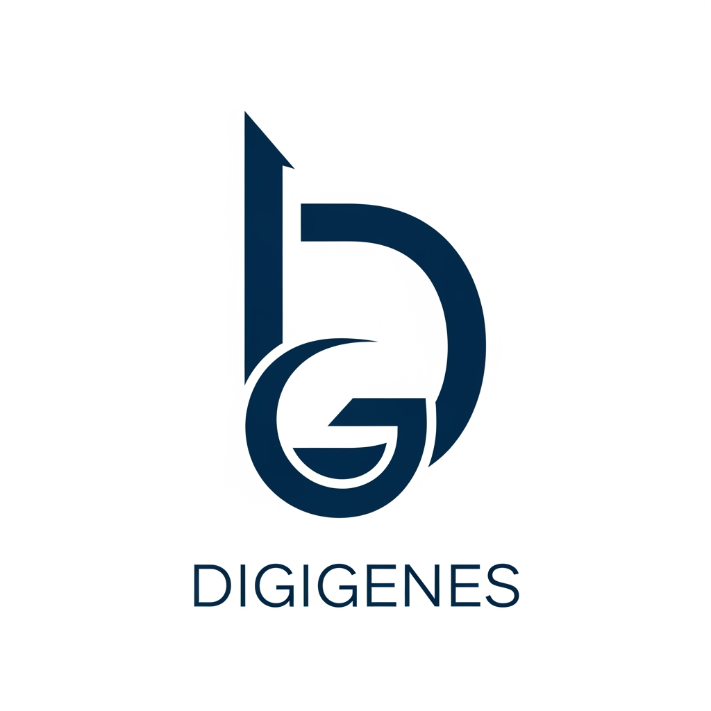 AI Design for behave like a professional designer

i want a logo for digital markeitng company name - DigiGenes
i wnat minimal good conceptual logo deisgn

i want D and G creatively in the logo
the logo shoudl be minimal.. no exatra grpahical element needed.. onyl these two lette rin the logo

no words needed onyl - D and g

please EMBEDD g and b only

donty include the name - digigenes

only two letter d and g

can we embedd G in b only?