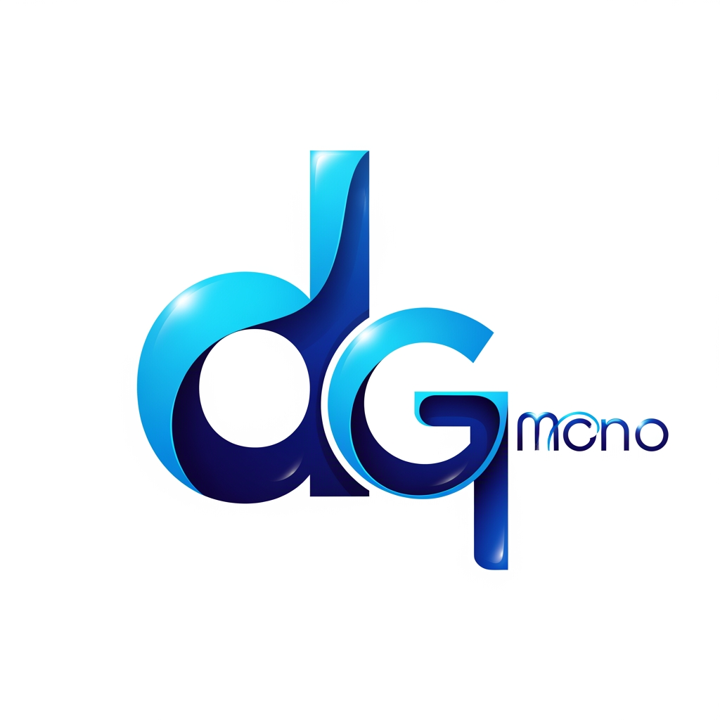 AI Design for i want d and g in a logo mono
we should embed G in d only
generate something good
(the d should small in letters not B)
the curve part of d and G should be overlapping
it should be colourfull.. blue and dark blue
it shoudl look liek a singlre letter (d and G)