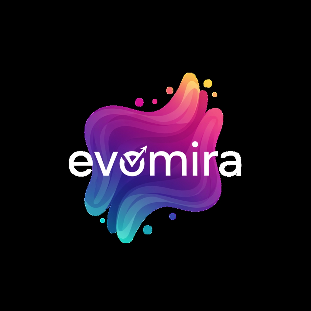 AI Design for I want logo for event management software with more creative and unique and my software name is Evomira