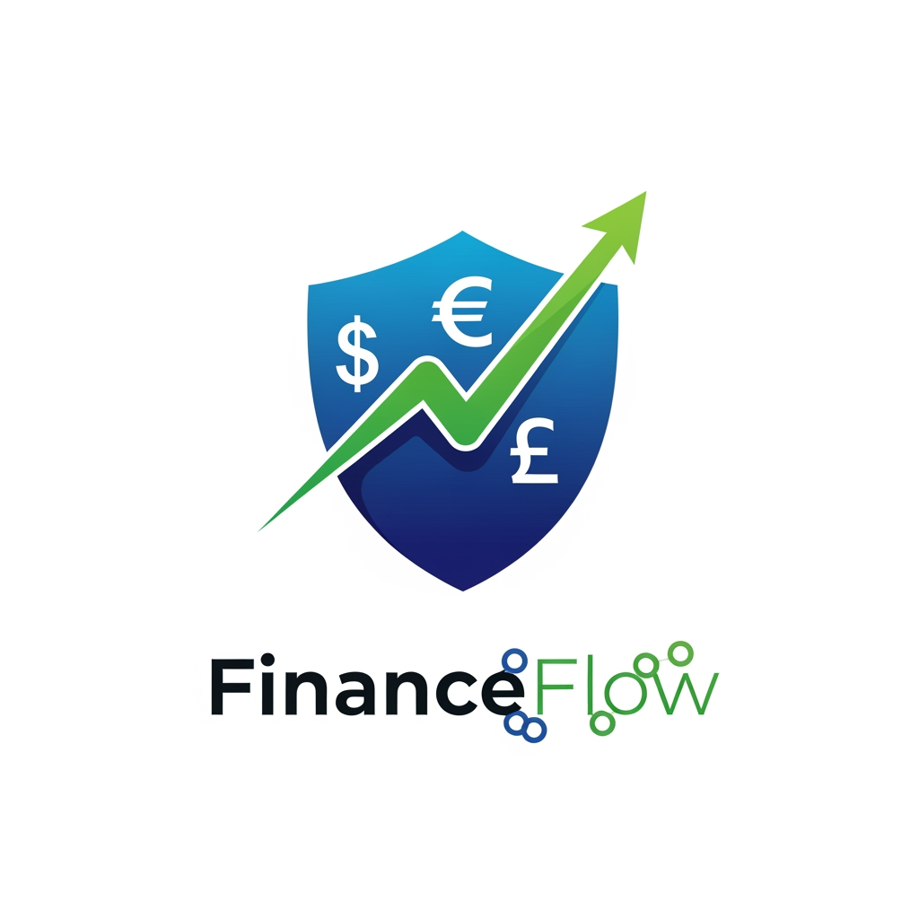 AI Design for I want logo for Finance software with currency, security and growth